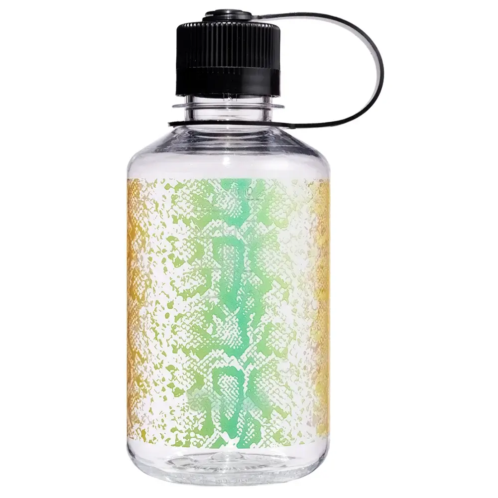 Fľaša Nalgene Narrow-Mouth Sustain Clear Rainbow Snake