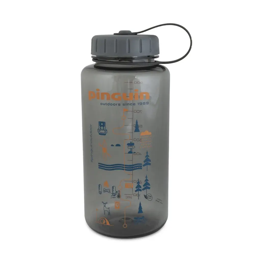 Pinguin Fľaša PINGUIN Tritan Fat Bottle 1000ml grey