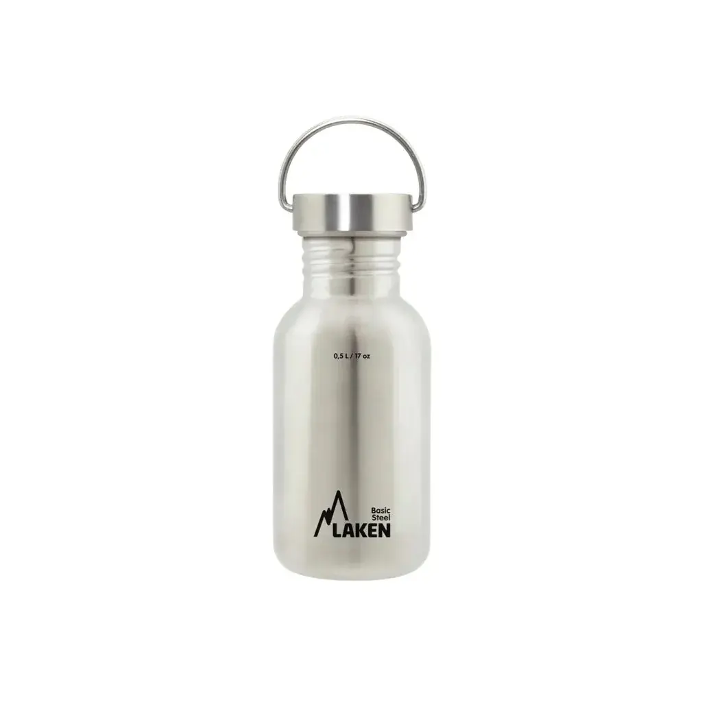 Fľaša LAKEN oceľ Basic Vintage 500 ml oceľová