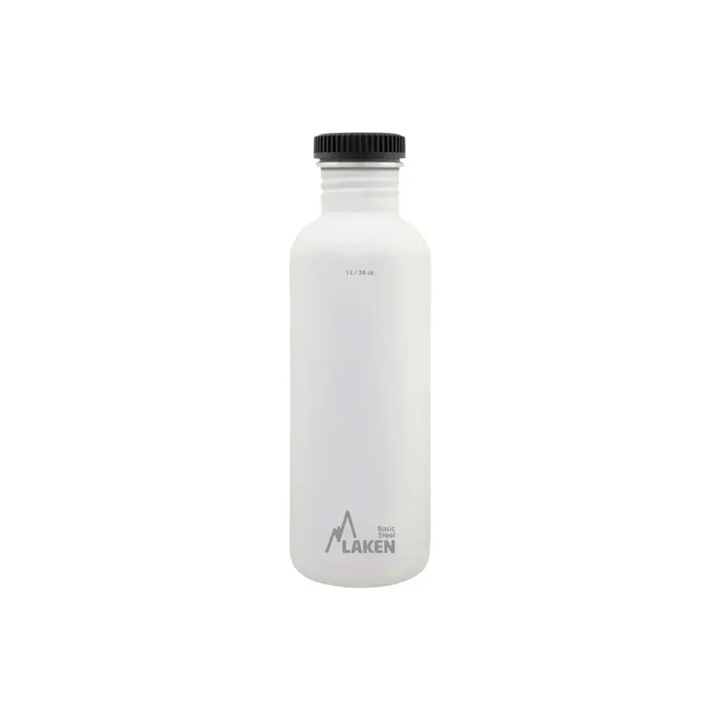 Fľaša LAKEN oceľ Plain 1000 ml biela