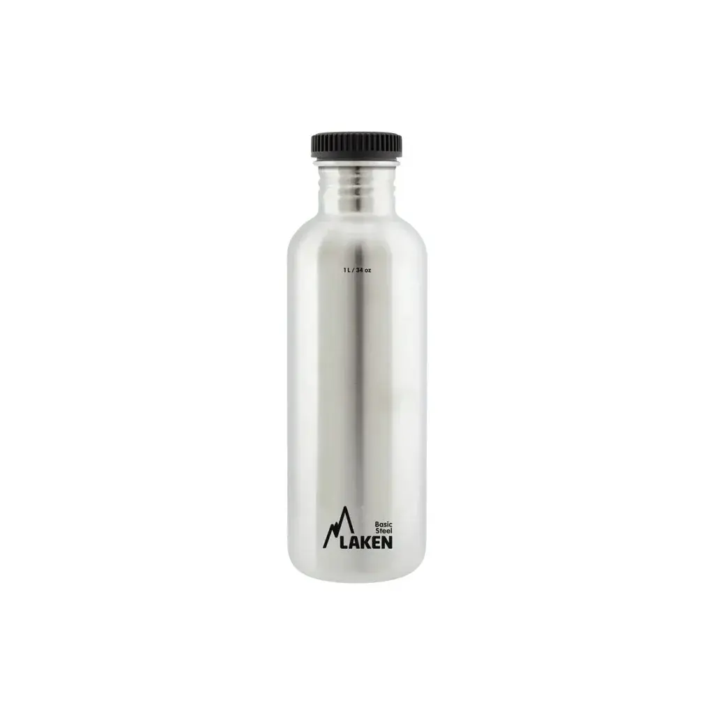 Fľaša LAKEN oceľ Plain 1000 ml oceľová