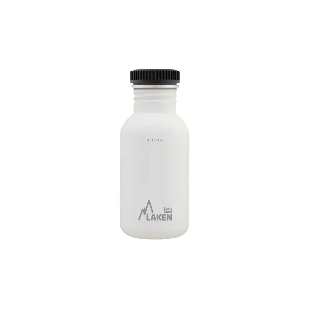 Fľaša LAKEN oceľ Plain 500 ml biela