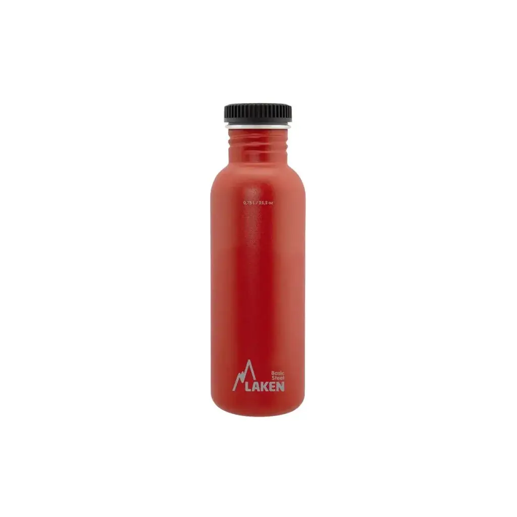 Fľaša LAKEN oceľ Plain 750 ml červená