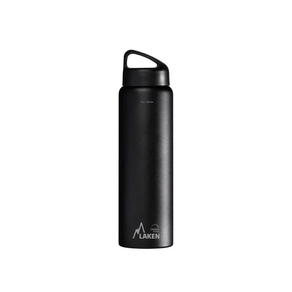 LAKEN Termoláhev LAKEN oceľ Classic 1000 ml čierna