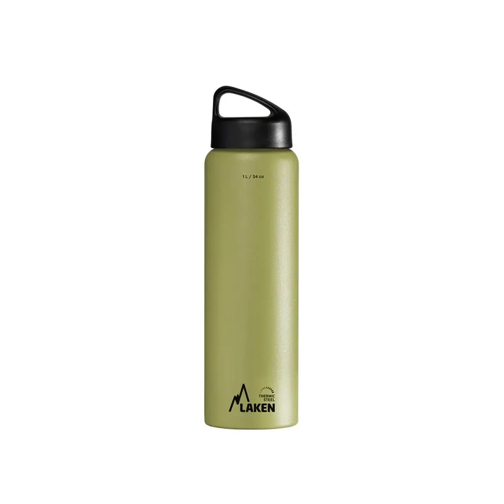 LAKEN Termoláhev LAKEN oceľ Classic 1000 ml khaki