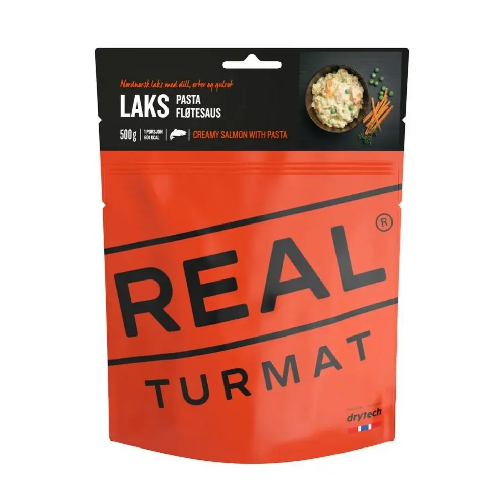 REAL Turmat Losos s cestovinami v smotanovej omáčke REAL Turmat 500 gramov