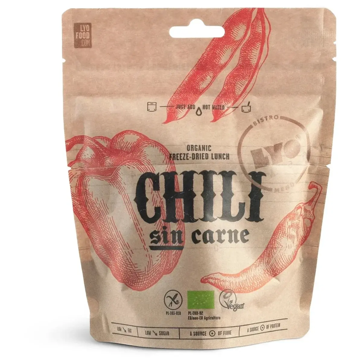 Oraganické Chilli Sin carne LyoFood 270g
