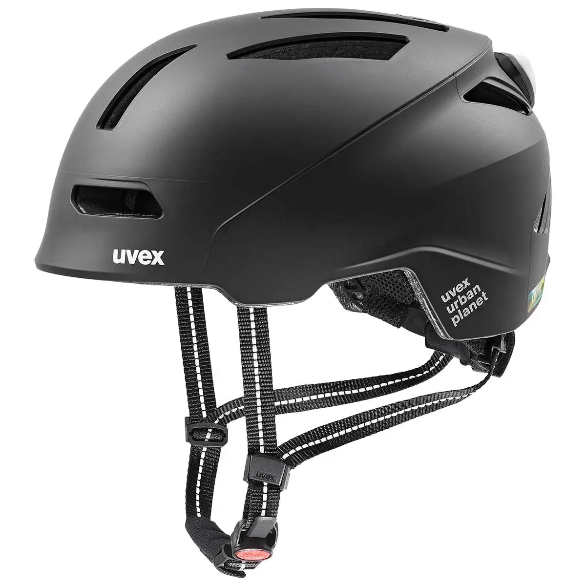 UVEX Mestská cyklo helma UVEX Urban Planet Led black matt 58-61cm