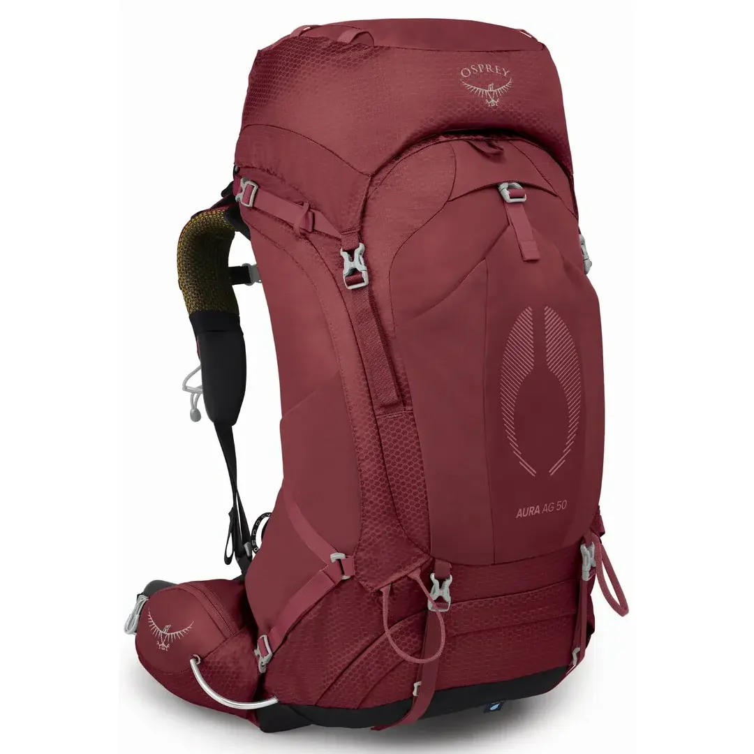 Osprey Outdoorový batoh Osprey Aura AG 50L berry sorbet red
