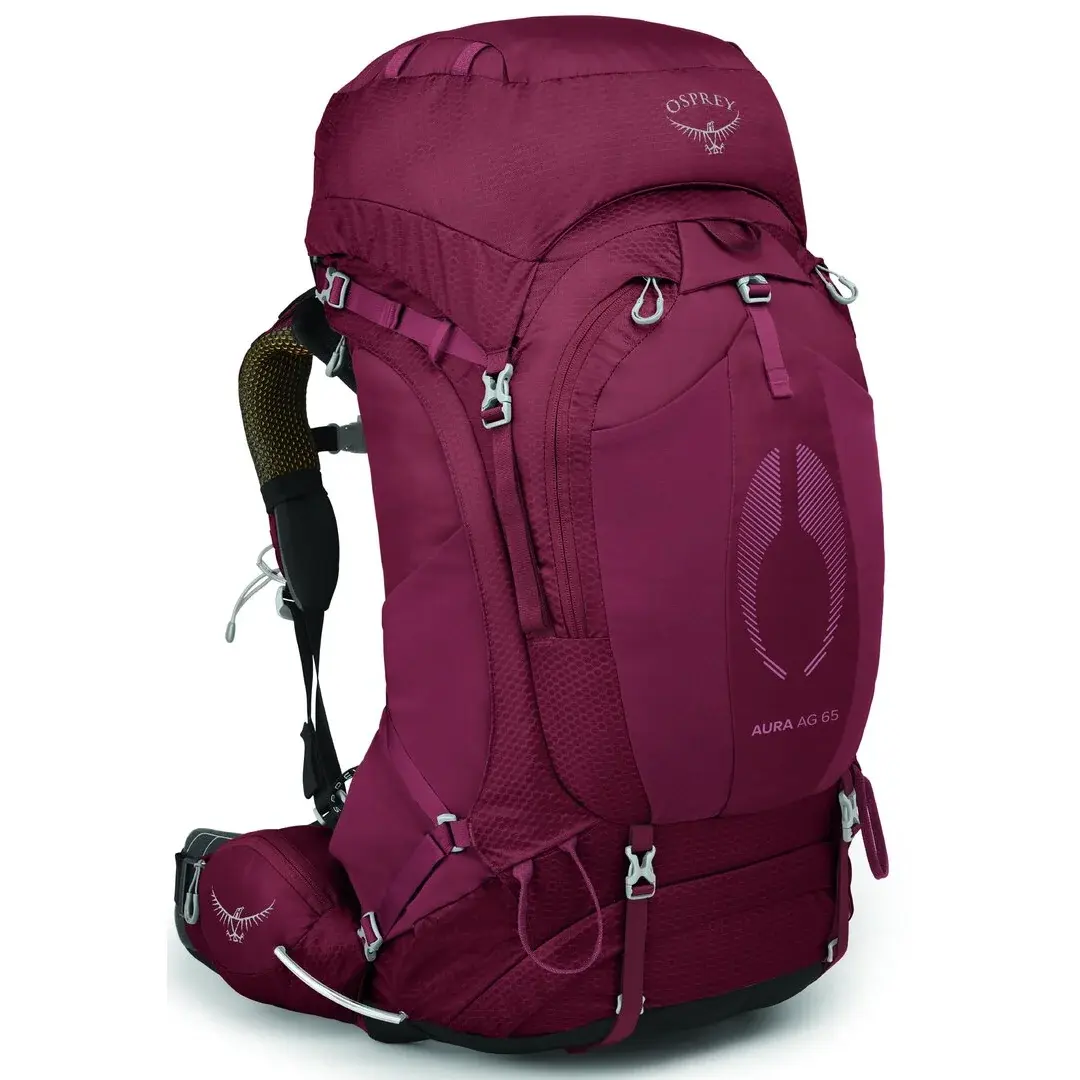 Osprey Outdoorový batoh Osprey Aura AG 65L berry sorbet red