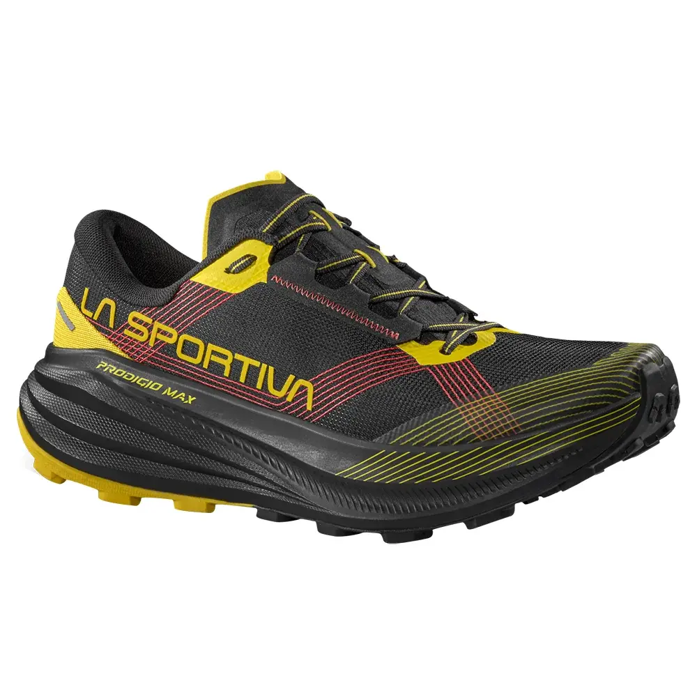 La Sportiva Pánska bežecká obuv La Sportiva Prodigio Max black/yellow