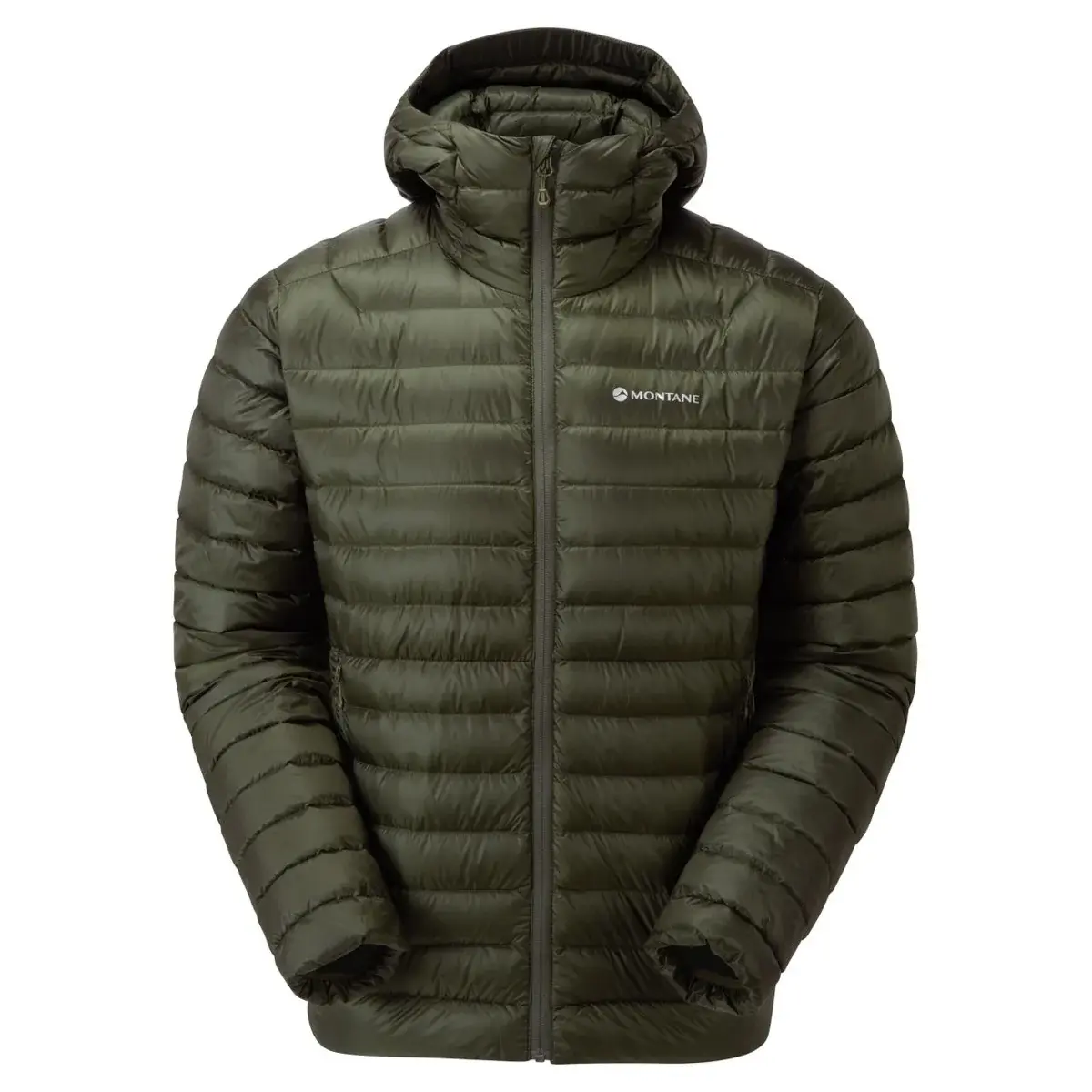 Pánska páperová bunda Montane Men's Anti-Freeze Hoodie Oak Green