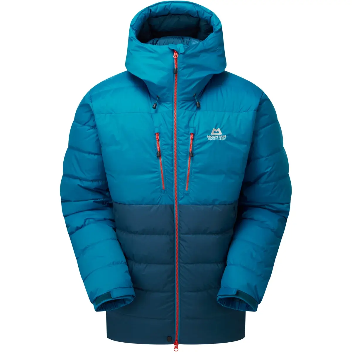 Mountain Equipment Pánska páperová bunda Mountain Equipment Trango Jacket Majolica/Mykonos