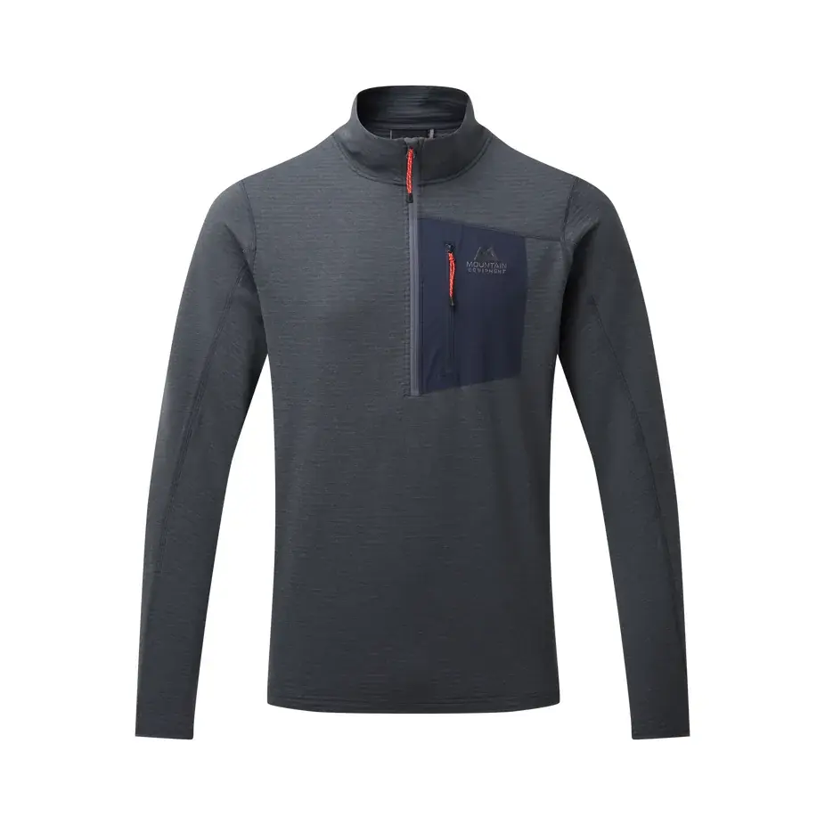 Mountain Equipment Pánska fleecová mikina Mountain Equipment Lumiko Zip T Ombre blue/cosmos