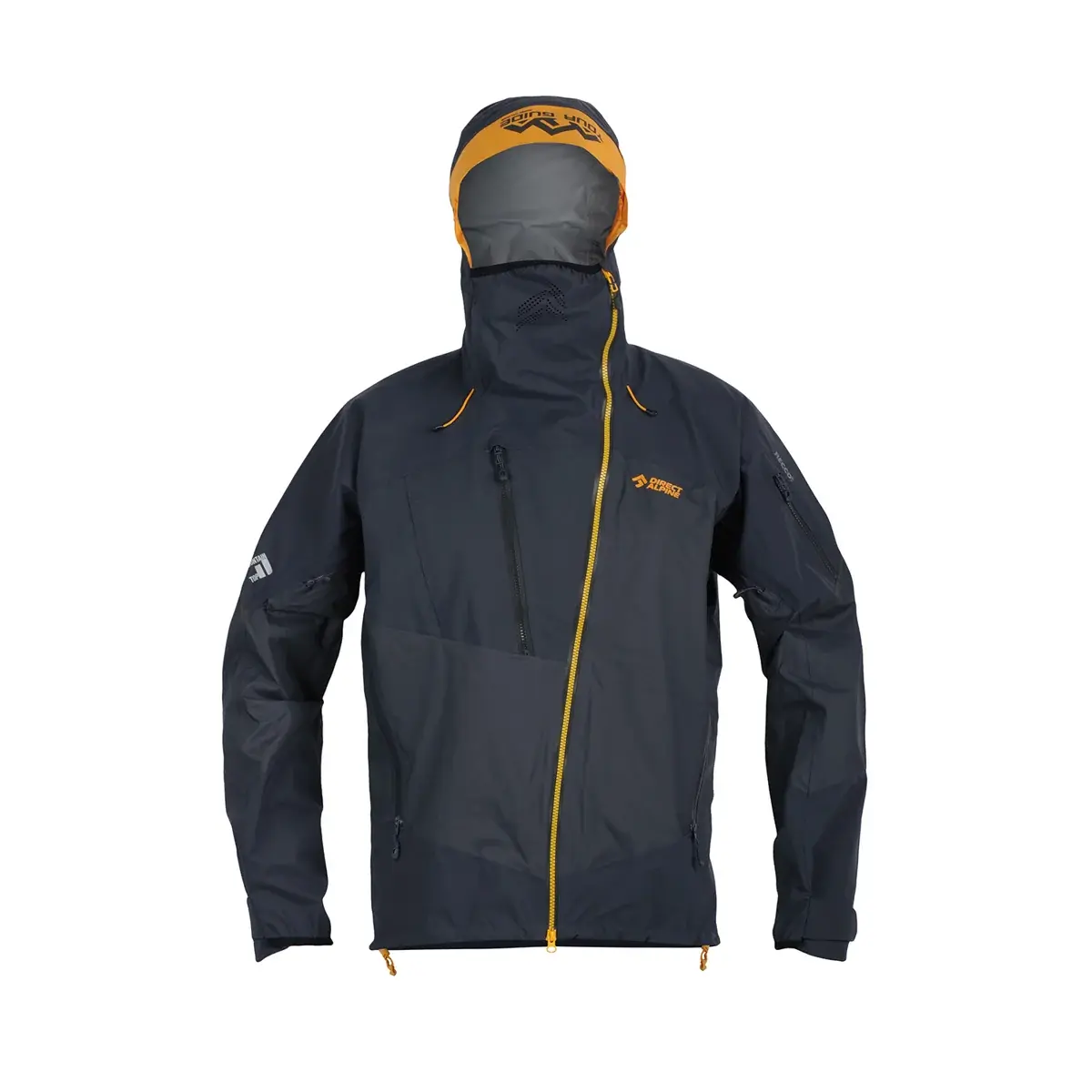 Pánska hardshell bunda Direct Alpine Guide 8.0 anthracite/mango