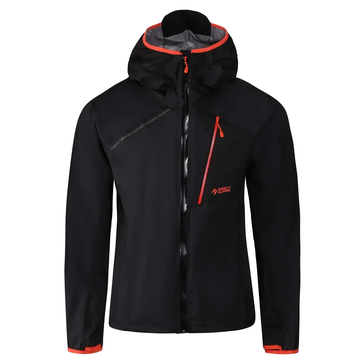 Direct Alpine Pánska hardshellová bunda CYCLONE black/brick