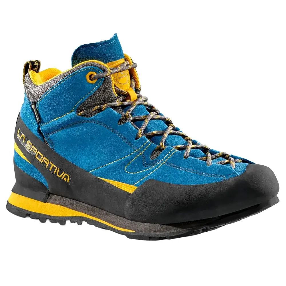 Pánska členková topánka La Sportiva Boulder X Mid GTX blue/yellow