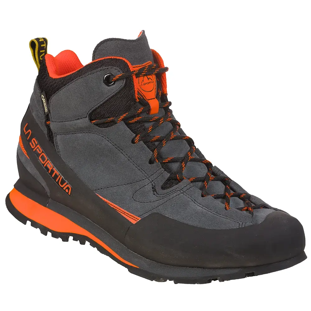 Pánska členková topánka La Sportiva Boulder X Mid GTX carbon/flame