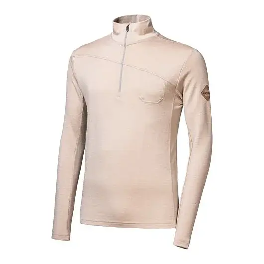 Pánska mikina dl.rukáv zips Sensor MERINO EXTREME UP almond beige