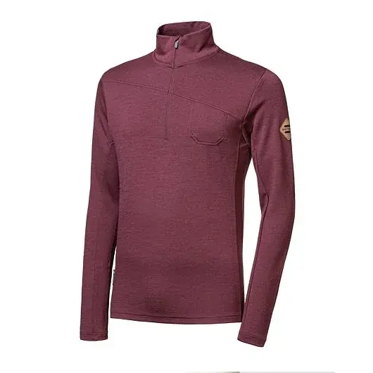 Sensor Pánska mikina dl.rukáv zips Sensor MERINO EXTREME UP port red