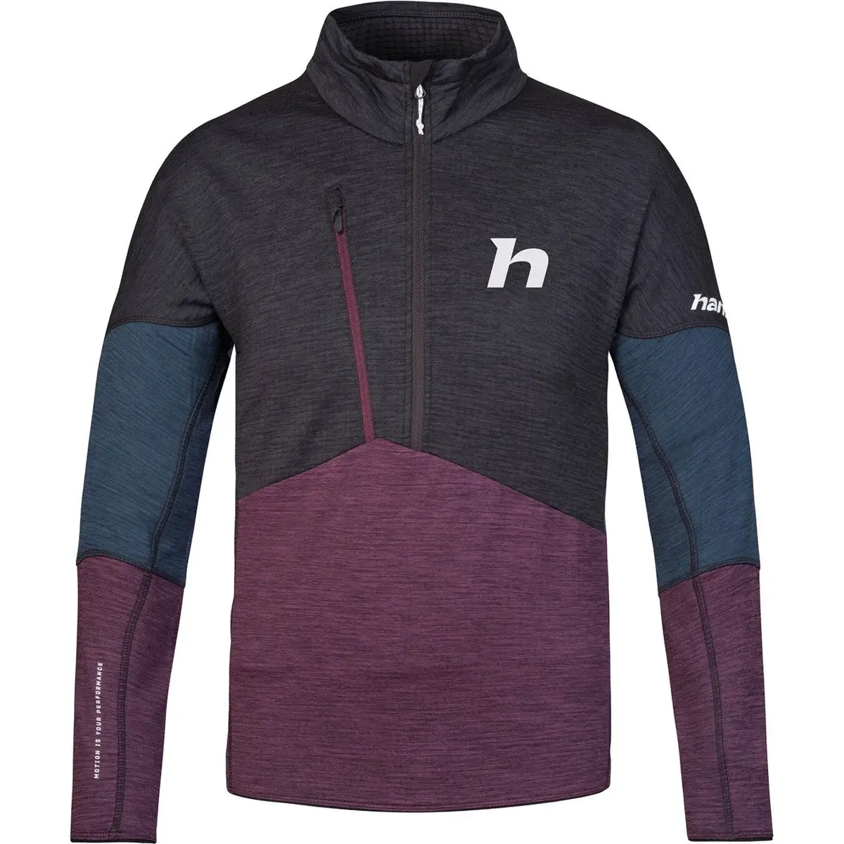 Pánska mikina Hannah Niro HZ anthracite/prune purple mel