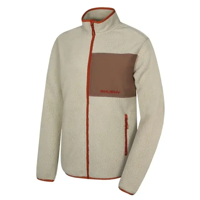 Pánska mikina Husky Addy zips M beige