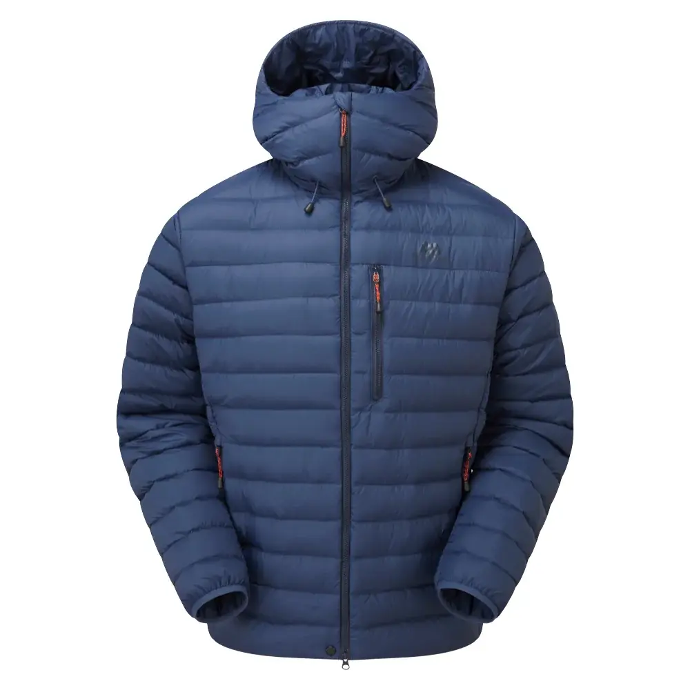 Pánska páperová bunda Mountain Equipment Earthrise Hooded Jacket dusk