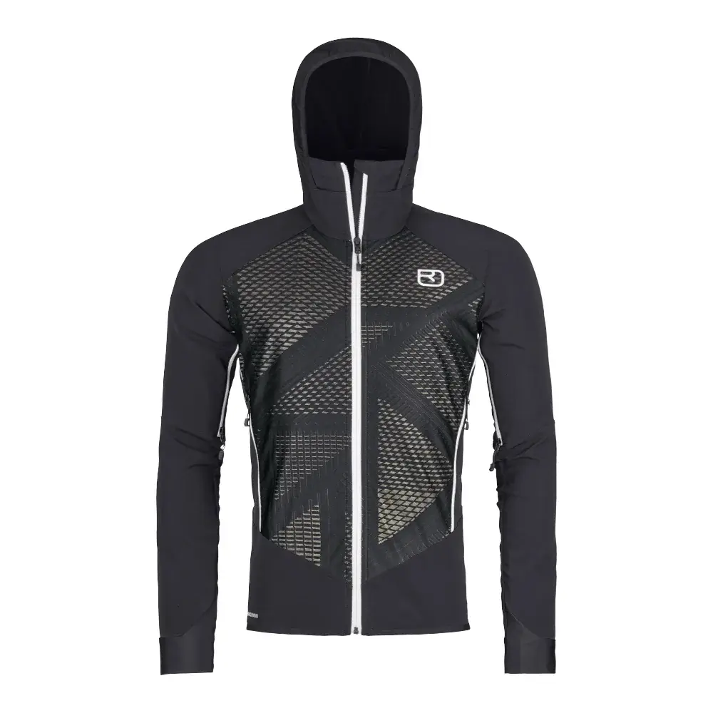 Pánska skialpinistická softshellová Bunda Ortovox Col Becchei Jacket Black raven