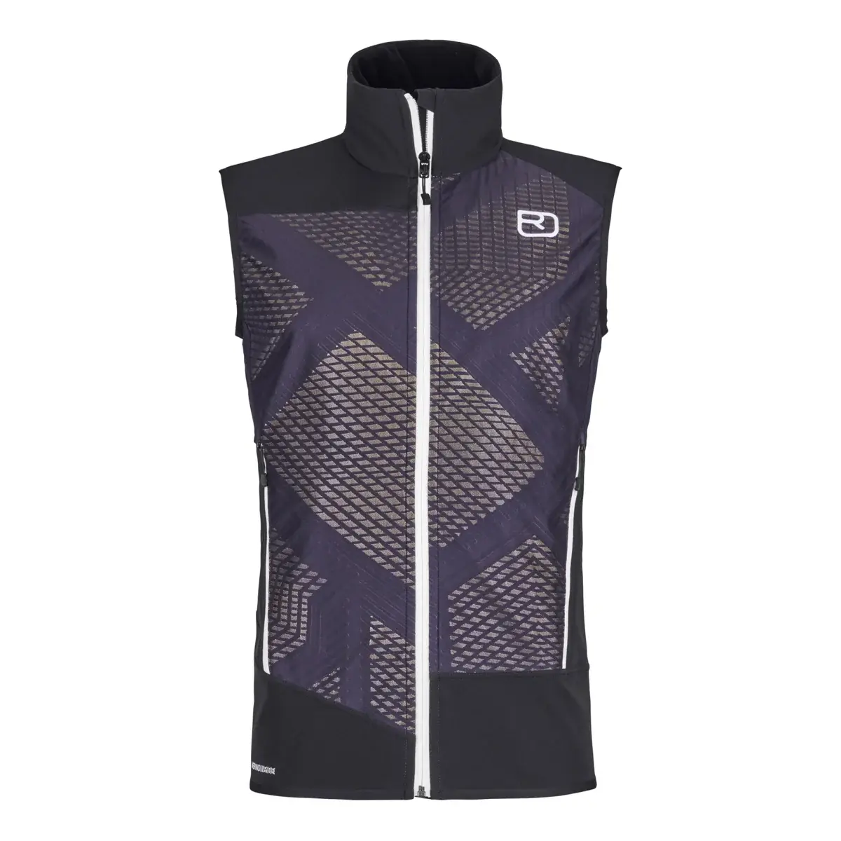 Pánska skialpinistická softshellová Vesta Ortovox Col Becchei Vest Black raven