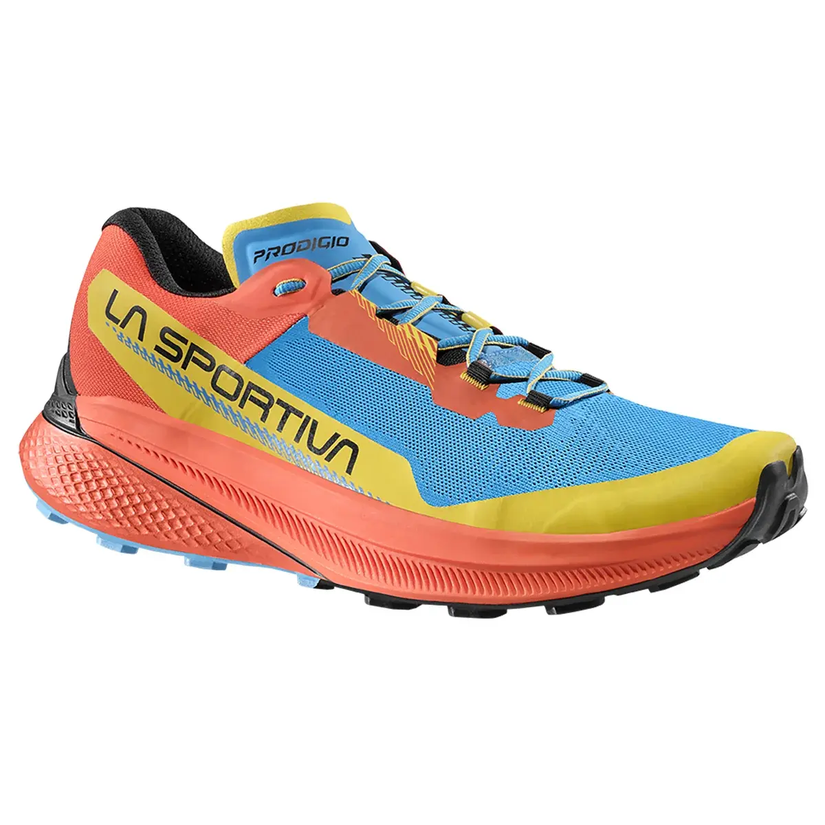 La Sportiva Pánska trailová topánka La Sportiva Prodigio Tropic Blue/Cherry Tomato