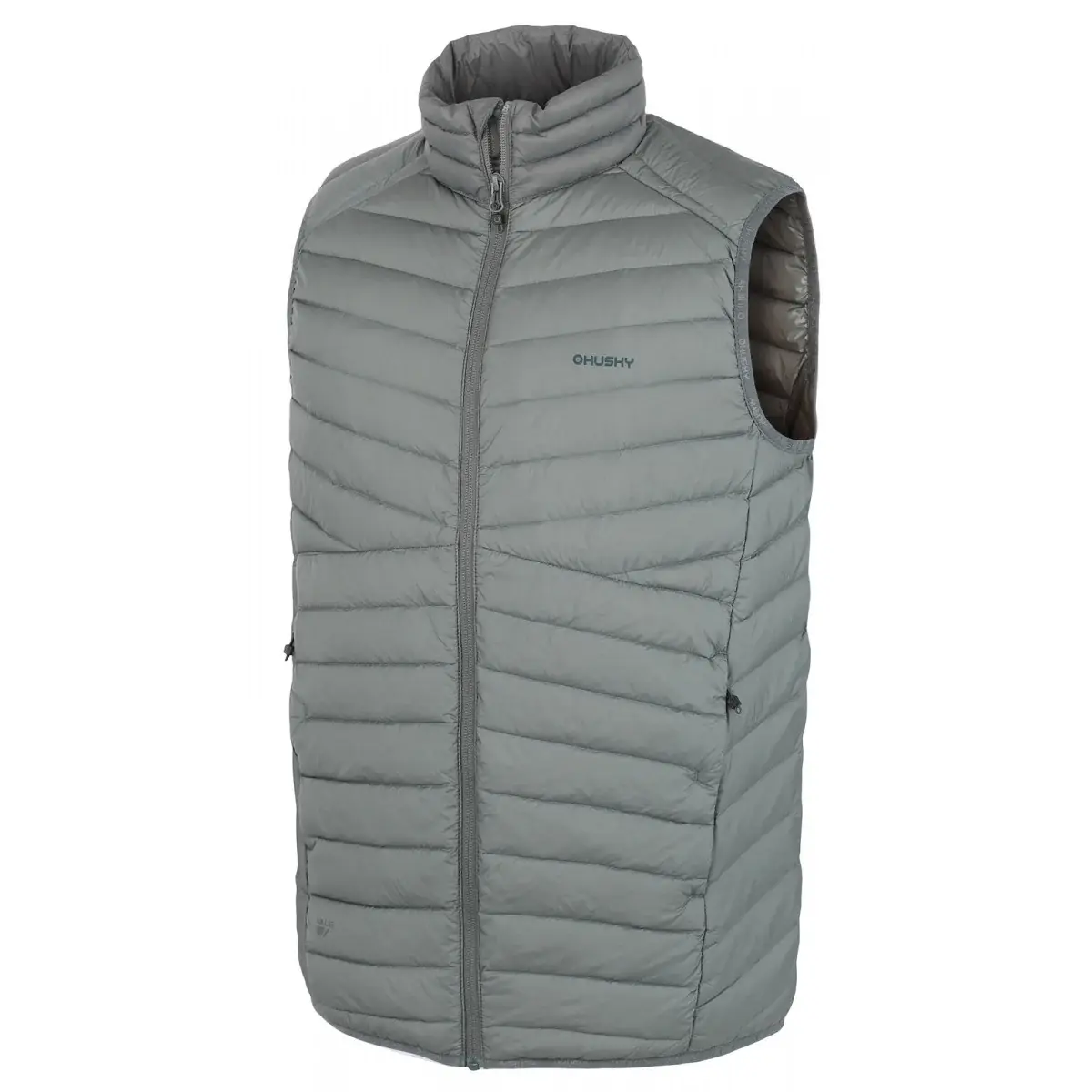 Pánska páperová vesta Husky Dresles M dk. grey green