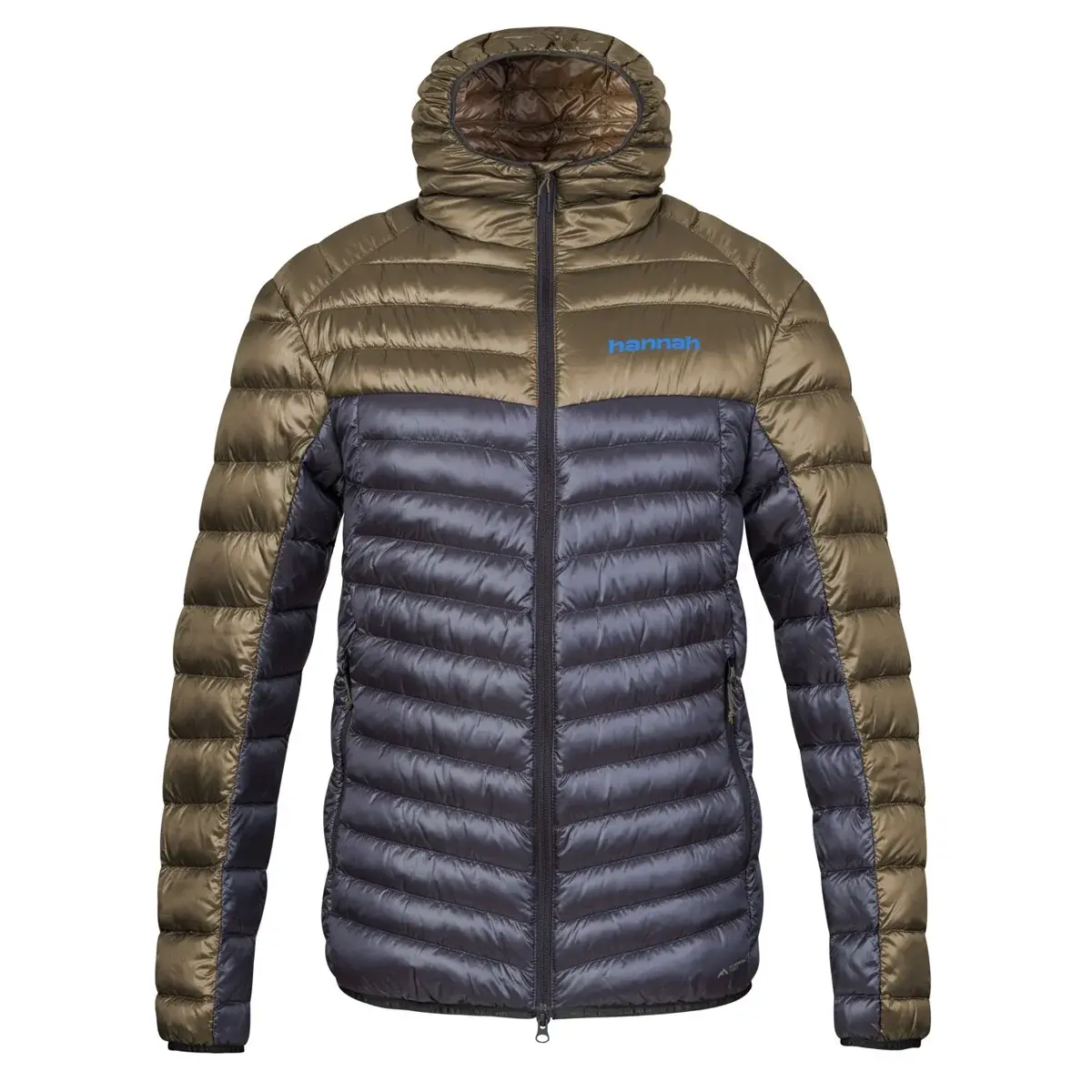 Pánska zateplená turistická bunda Hannah Arden Khaki/asphalt stripe