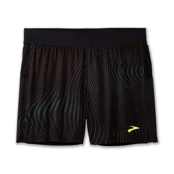 Brooks Pánske bežecké kraťasy Brooks Sherpa 5" Short M čierna