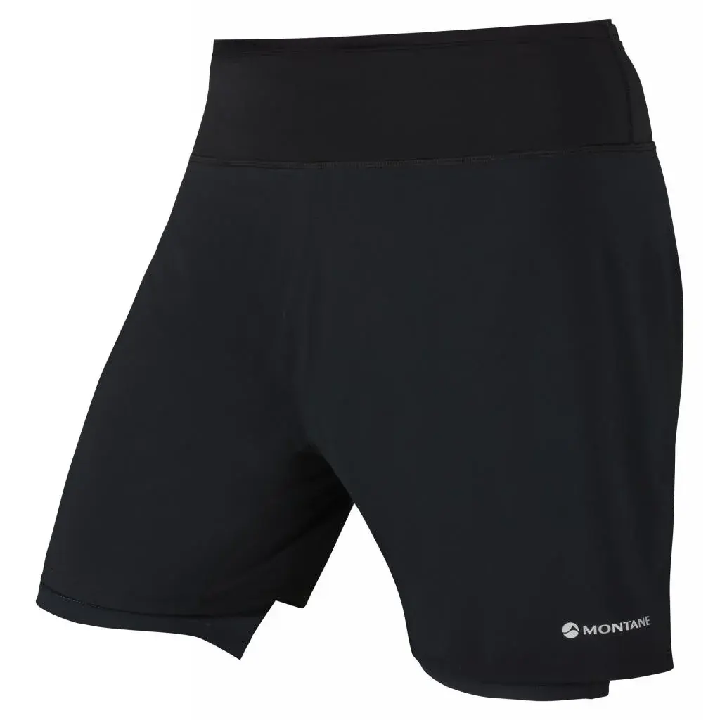 Montane Pánske bežecké kraťasy Montane Dragon Twin Skin Shorts Black