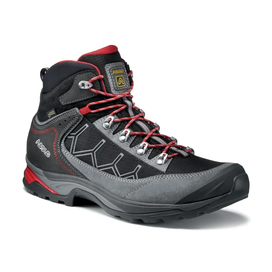 Asolo Pánske členkové topánky Asolo Falcon GV MM grey/black/A640