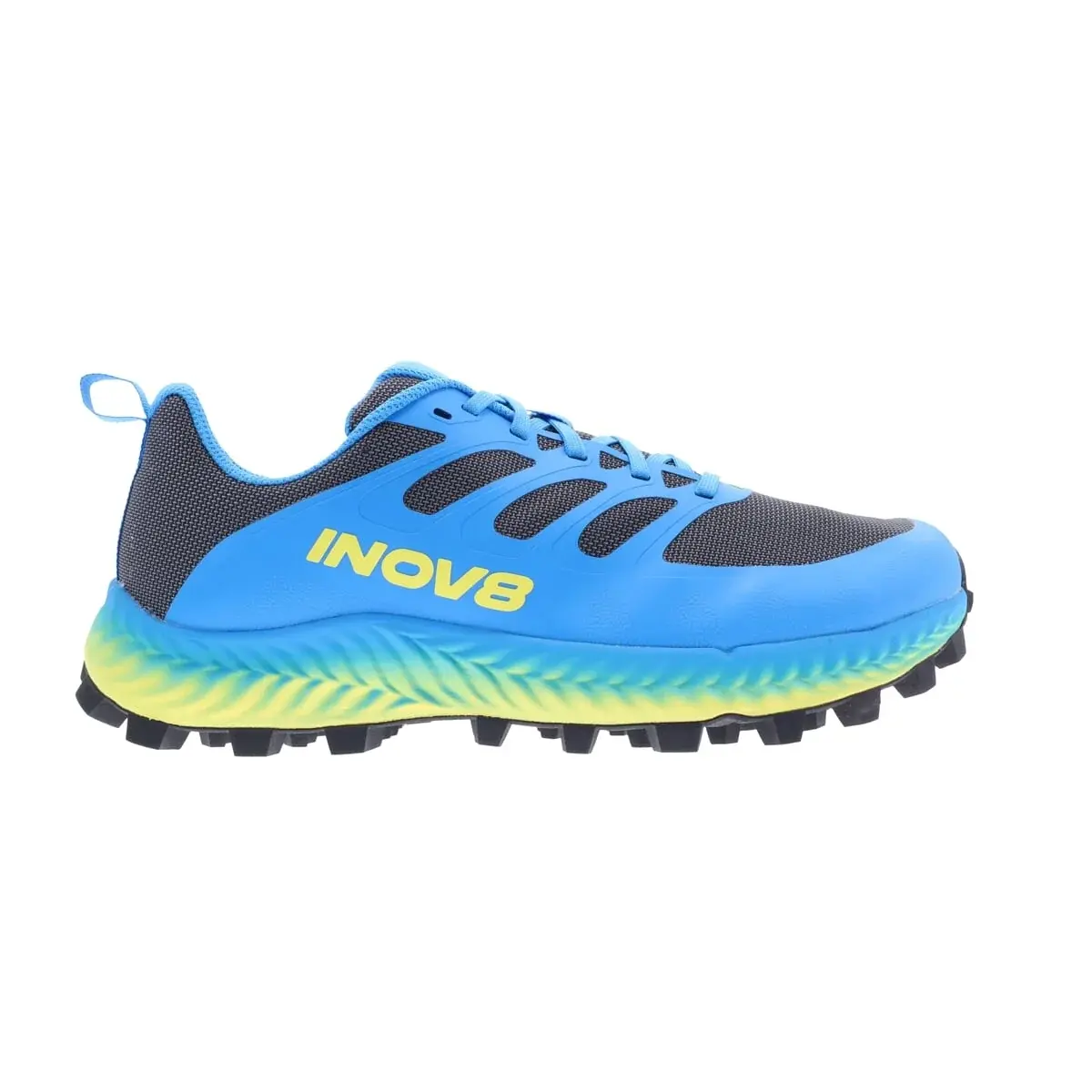 Pánske bežecké topánky Inov8 Mudtalon M (wide) dark grey/blue/yellow