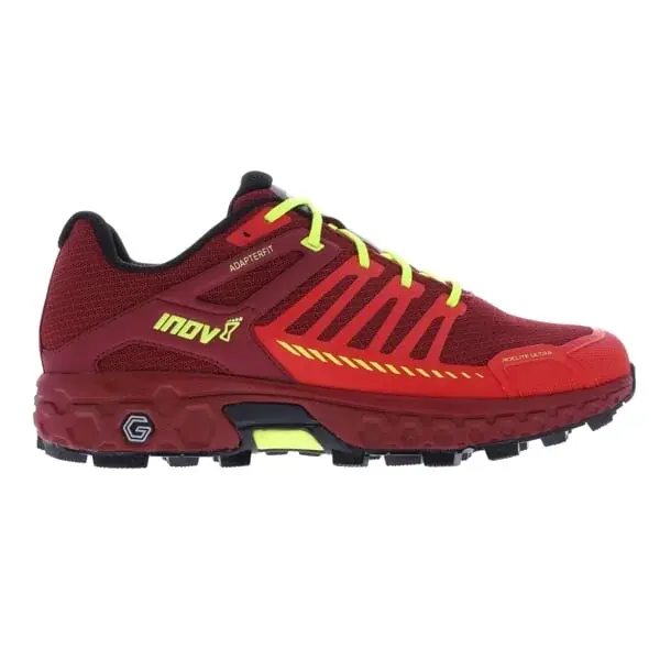 Pánske bežecké topánky Inov8 Roclite Ultra G 320 M dark red/red/yellow