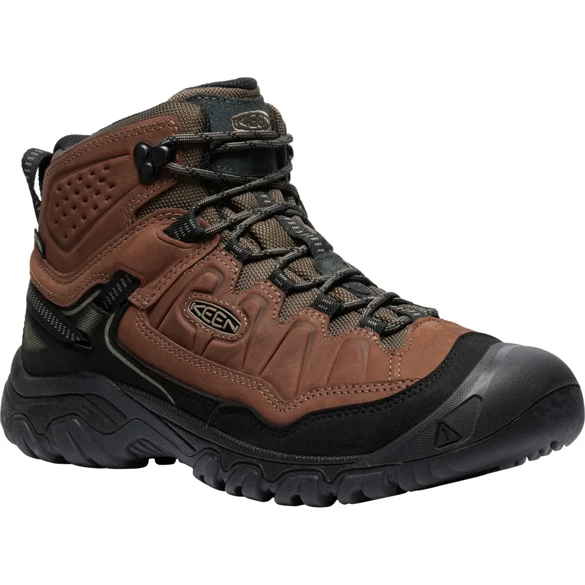KEEN Pánske turistické topánky KEEN Targhee IV Mid WP Men bison/black