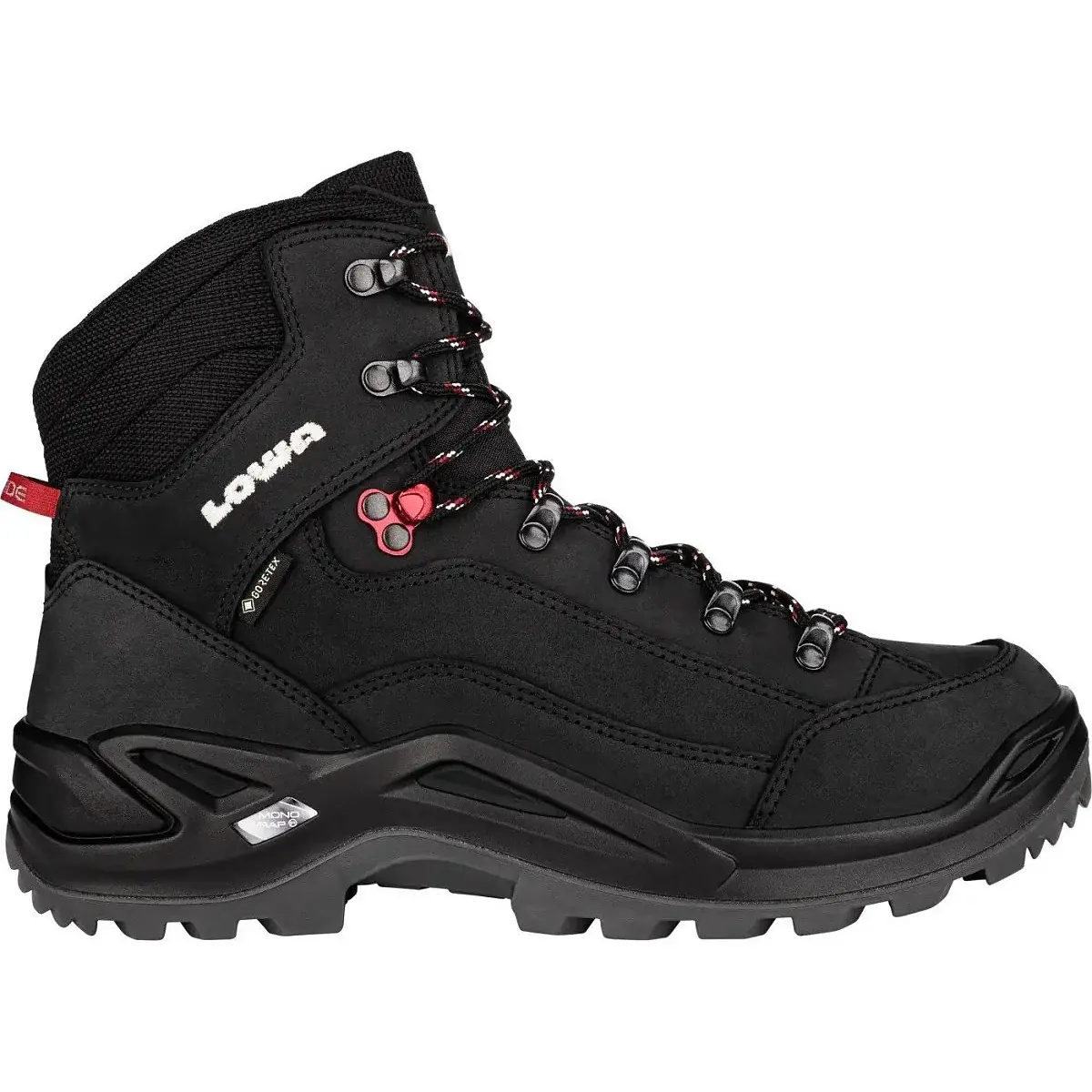 Lowa Pánske členkové topánky Lowa Renegade GTX MID black/ruby red