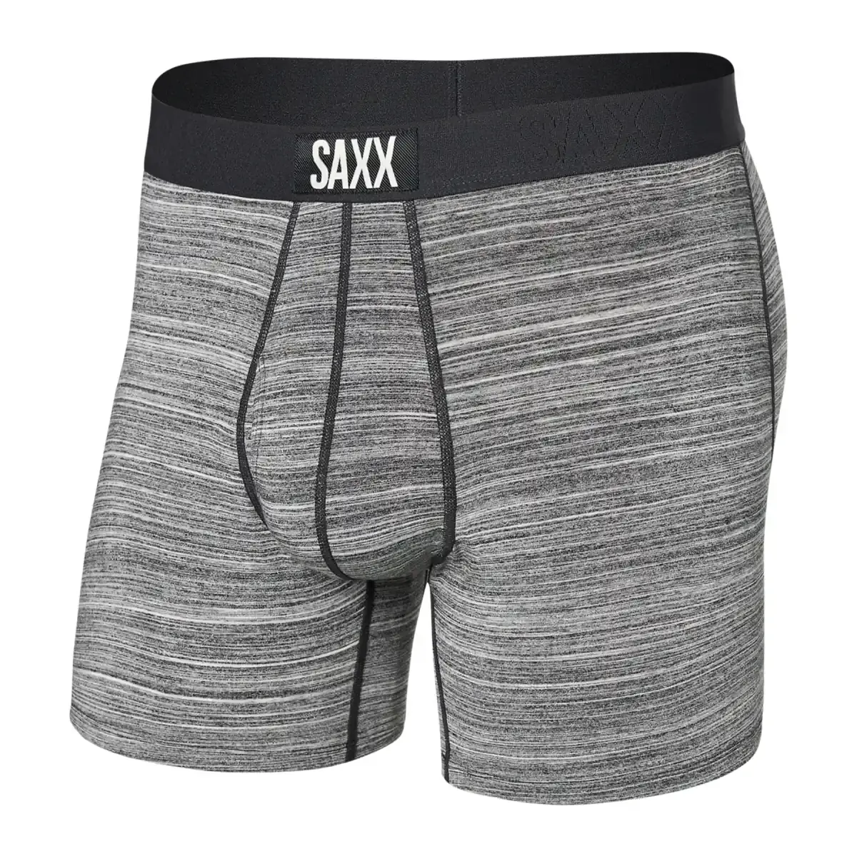 Pánske boxerky SAXX Ultra Super Soft Boxer Brief Fly Spacedye Heather-Grey