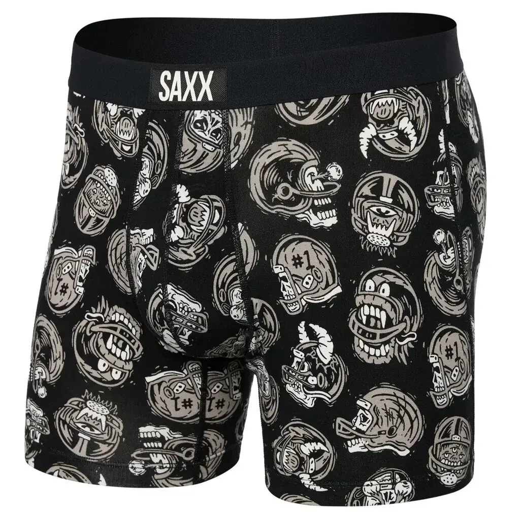 Pánske boxerky SAXX Vibe Super Soft Boxer Brief brain bucket-black