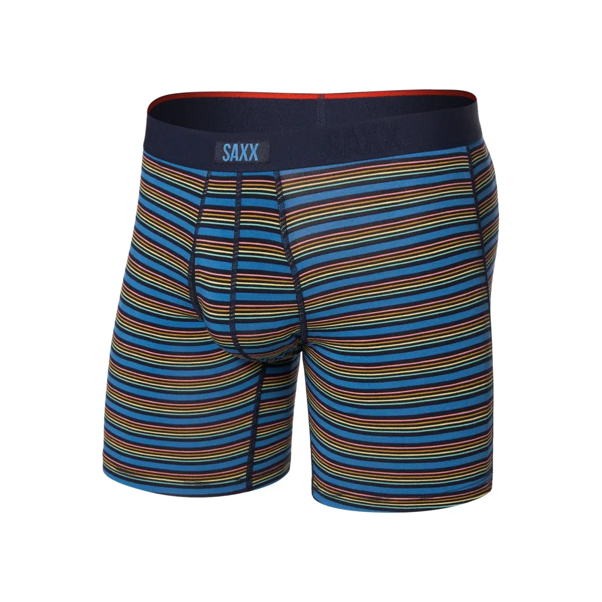 Pánske boxerky SAXX Vibe Xtra Boxer Brief Fly Mini Rugby-Lake Blue