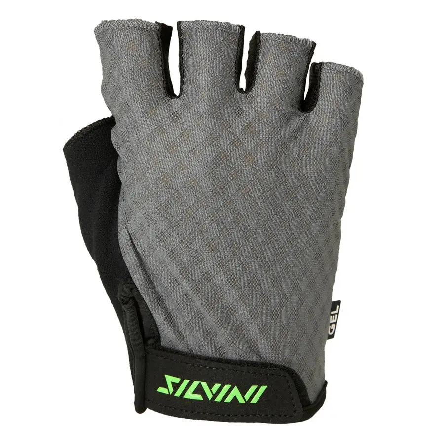 Silvini Pánske cyklistické rukavice Silvini Gaiono grey-green