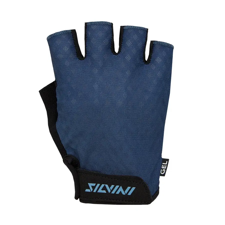 Pánske cyklistické rukavice Silvini Gaiono navy-black