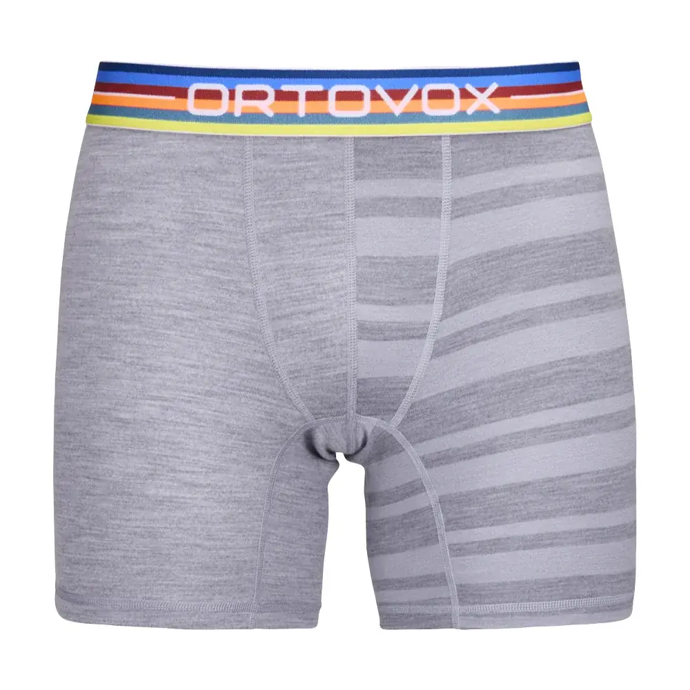 Pánske funkčné boxerky Ortovox 185 Rock'n'Wool Boxer Grey Blend