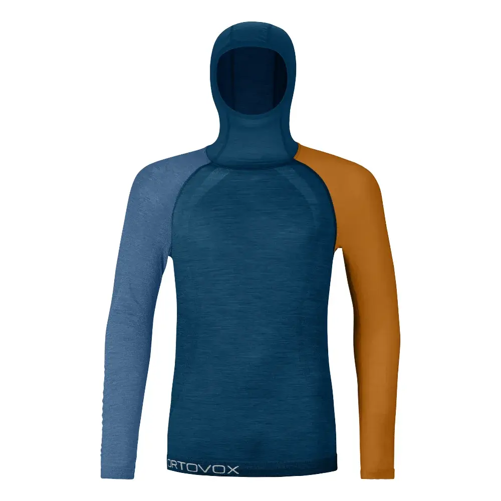Pánske funkčné tričko Ortovox 120 Competition Light Hoody Petrol Blue