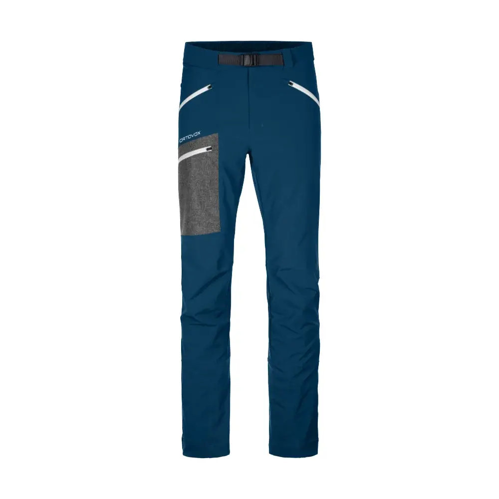 Pánske nohavice Ortovox Cevedale Pants Petrol Blue