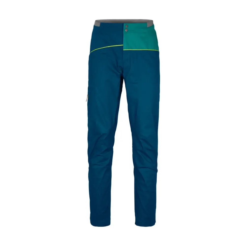Pánske lezecké nohavice Ortovox Valbon Pants M petrol blue