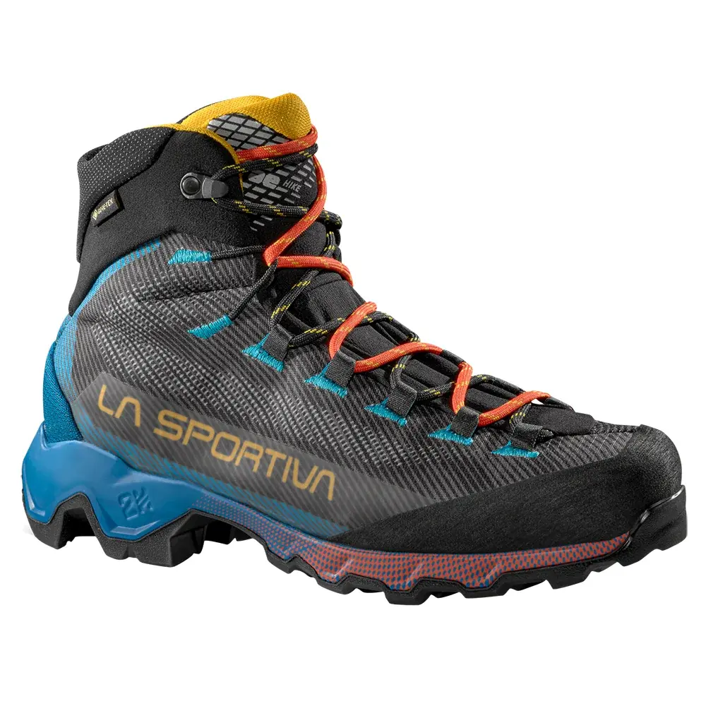 Pánske členkové topánky La Sportiva Aequilibrium Hike GTX carbon/tropic blue_g00b14