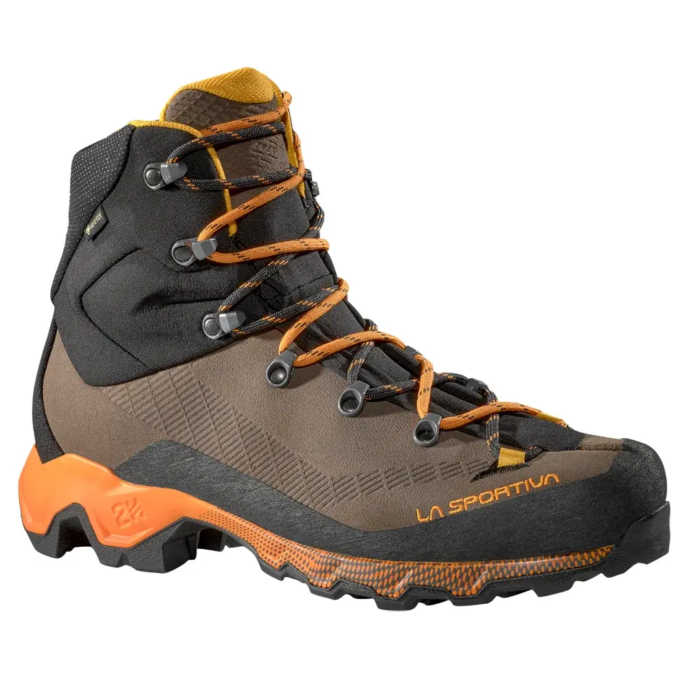La Sportiva Pánske členkové topánky La Sportiva Aequilibrium Trek GTX chocolate/papaya_n05y02